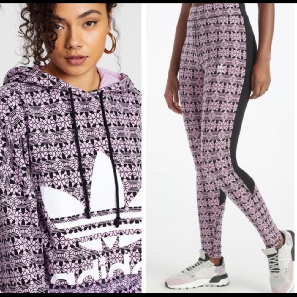 Adidas leggings and hoodie (matching set)